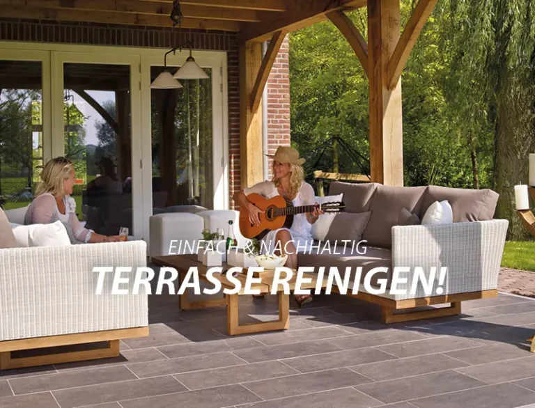 Terrasse reinigen mobil
