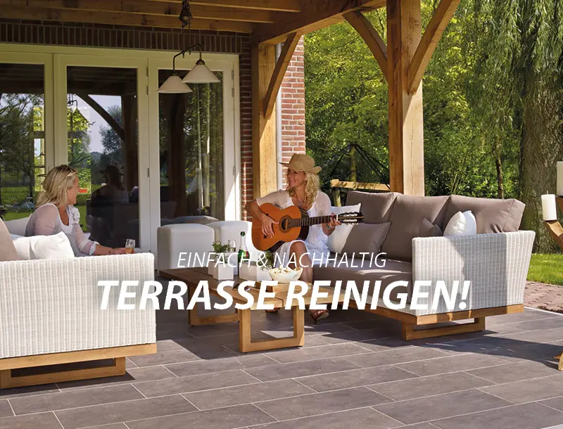 Terrasse reinigen mobil