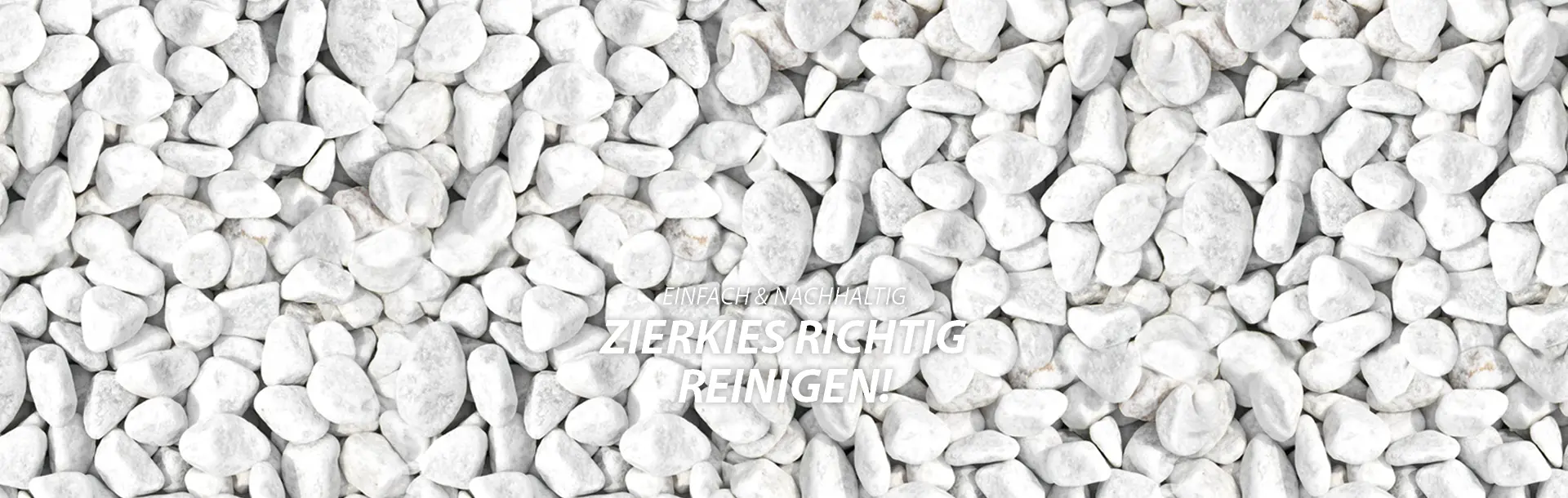 Zierkies richtig reinigen